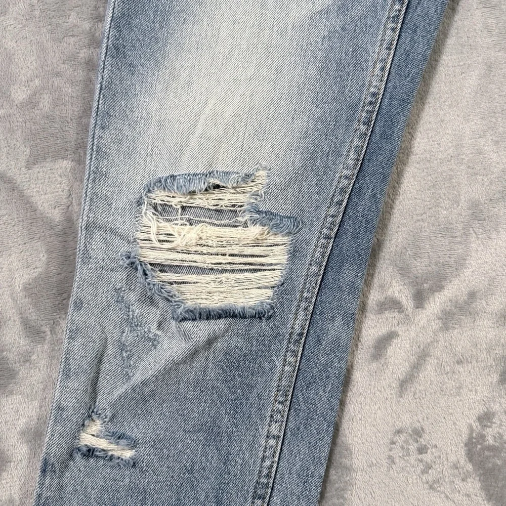 Cabbeen Distressed Jeans 28x27 Blue Denim Y2K Grunge Streetwear Taper FZT 81006